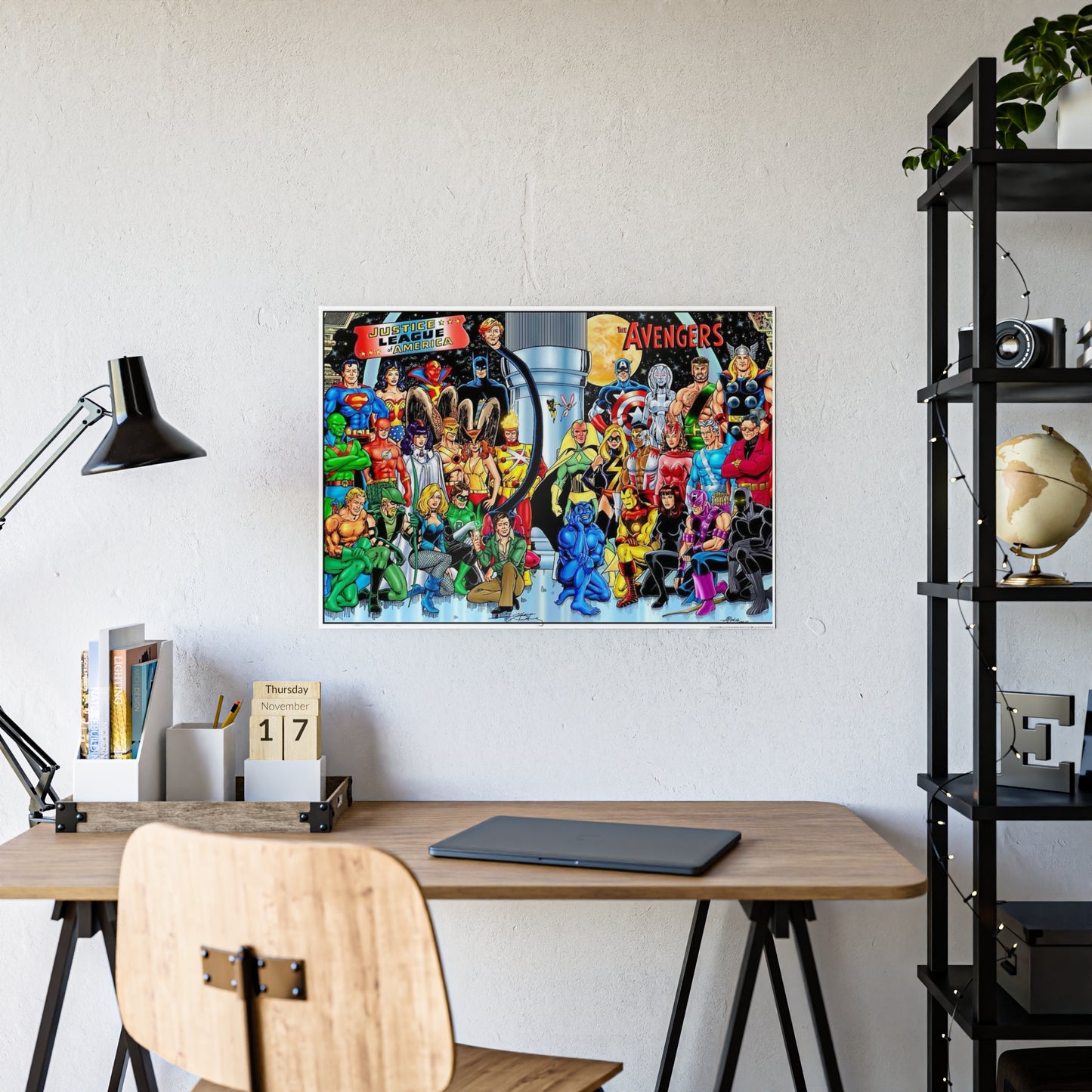 D.C. VS MARVEL Charters Gloss Poster