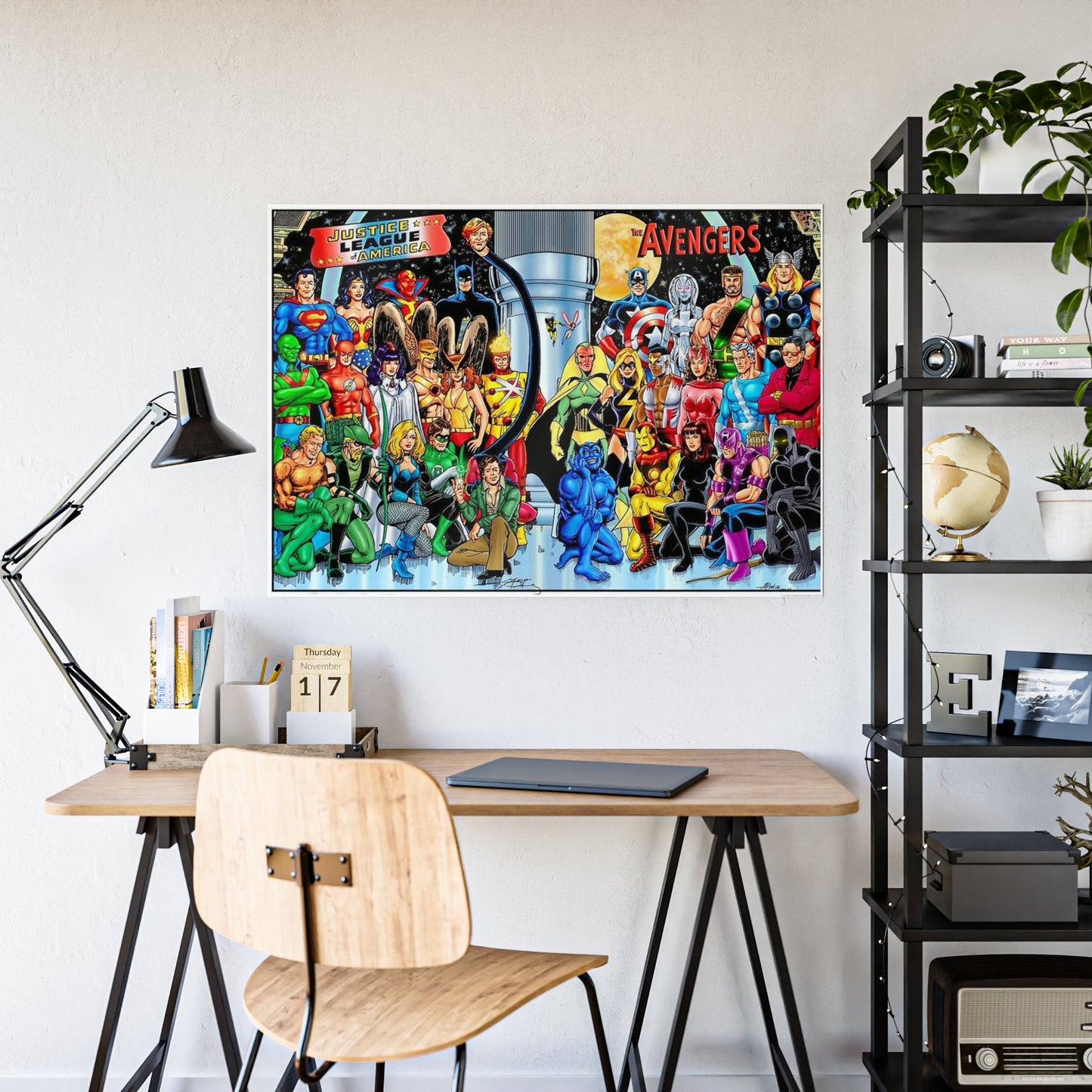 D.C. VS MARVEL Charters Gloss Poster