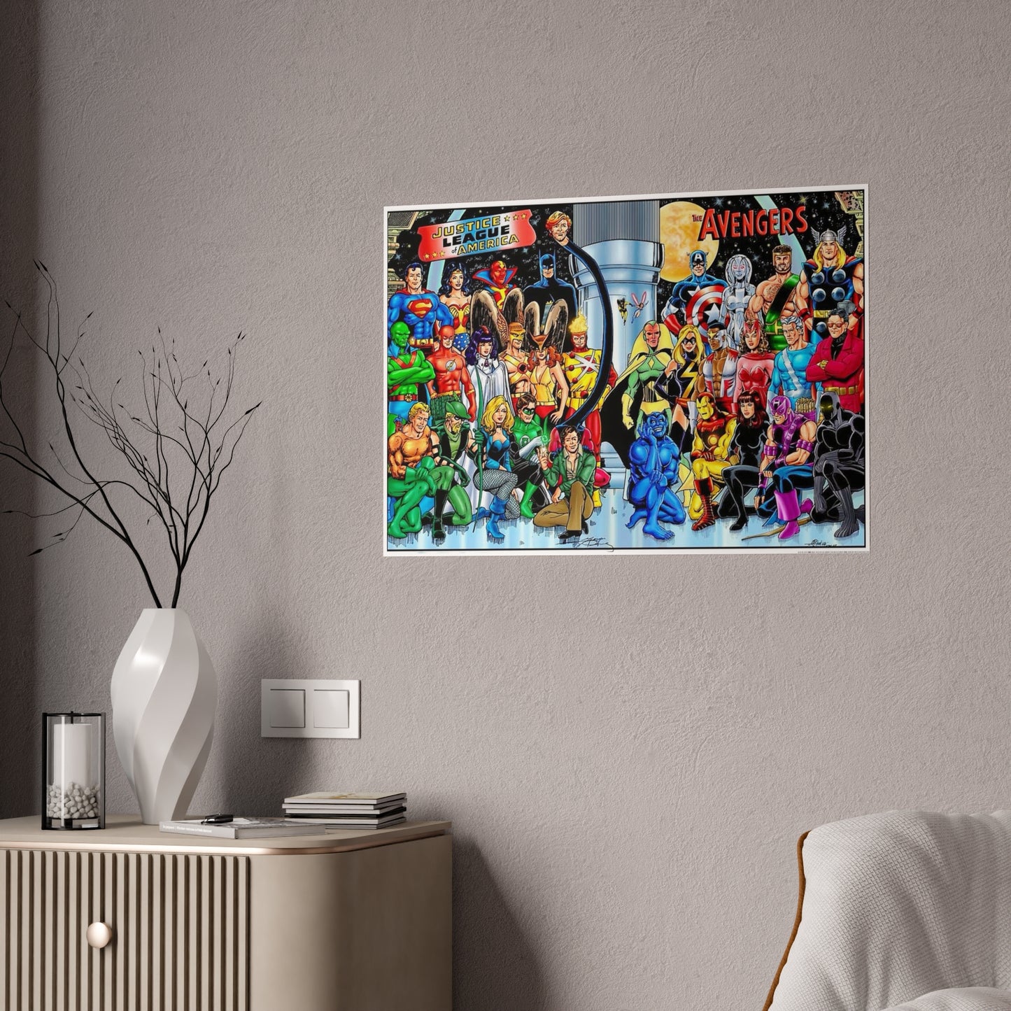 Marvel VS. D.C. Gloss Poster