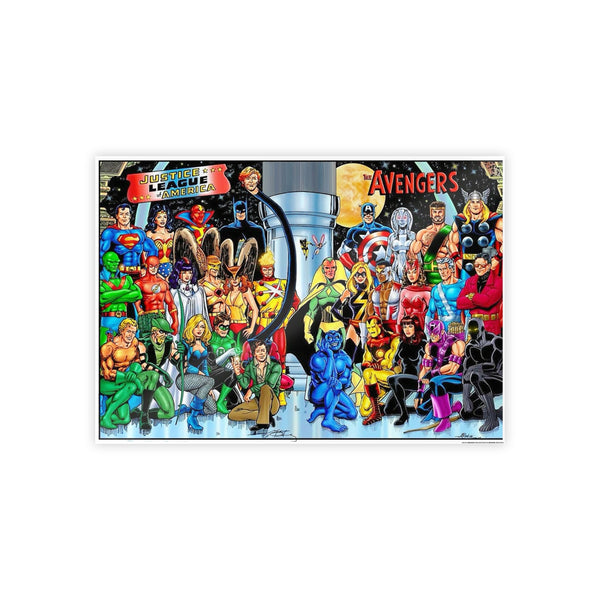 D.C. VS MARVEL Charters Gloss Poster